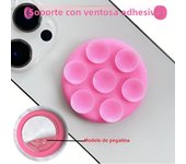 Grippopso Silicone Suction Cup Wall Stand Cellphone Holder Mount Tok Socket Suction Mobile Phone Case Holder Phone accessorie