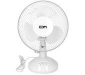 EDM Ventilador de Sobremesa Blanco 25W Ø23x36cm - 2 Velocidades - EDM - 33962 Ventilador de sobremesa Electrodomésticos Ventiladores