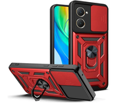 Armor Case For VIVO Y28S Y18 Y18e Y28 Y03 Y02 Y17S Y27 Y16 Y36 5G Cover Lens Protection With Ring Magnetic Holder Coque Fundas