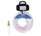EDM Carrete manguera tubular 3x1,5mm blanca 15m - EDM - 28143 Manguera Electricidad Cable Eléctrico