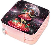 1pc/Set Diamond Art Portable Jewelry Box Canvas Diamond Art Travel Jewelry Box Diamond Painting Jewelry Box Kit for Necklace