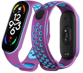 Watchband For Xiaomi Mi Band 7 NFC smartwatch Correa miband7 Silicone Air-Hole Sport Wrist bracelet on Mi band 6 5 4 3 7 8 strap