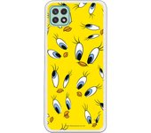 Funda original compatible con Samsung Galaxy A22 5G - Patron Ojos Piolin Amarillo