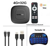 Original Android 14 T11 TV Box Smart Streaming Media Player Allwinner H313 Wifi 5G Bluetooth Google Assistant Ram 8GB Rom 128GB