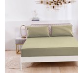 Sábana bajera ajustable Suave Cómoda y Transpirable,para colchón de 15-25 cm de Altura, 50%Poliester y 50% Algodon para cama 90/135/150.