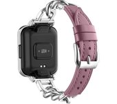 For Xiaomi Mi Band 8 Pro Smart wacth band Leather Strap+Metal For Redmi Watch 4 Bracelet For Mi Band 8 Pro  Breathable Straps