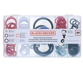 Black & Decker Surtido de Arandelas y Abrazaderas de Manguera - 86 Piezas