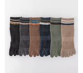 6 Pairs Men Toe Socks Fashion Ankle Socks with Separate Fingers High Quality Cotton Five Finger Athletic Socks