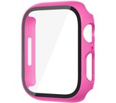Glass+Case For Apple Watch 8 7 45mm 44mm 41mm 40mm PC Screen Protector Cover iwatch Series 3/4/5/6/SE/7/8 SmartWatch Accessories