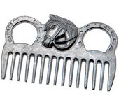 PEINE HH ALUMINIO SIN MANGO CON ADORNO CABEZA CABALLO