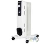 SUINGA Radiador de aceite de 5 elementos Orbegozo, 1000W, termostato regulable, 2 niveles de calor
