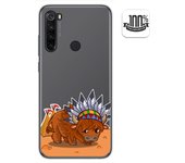Tumundosmartphone Funda Gel Transparente para Xiaomi Redmi Note 8T diseño Bufalo Dibujos