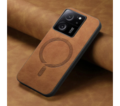 Case for Xiaomi 14 Ultra Magsafe Case Wireless Charge Leather Back Funda for Xiaomi 14 13 13T Pro Luxury Cover Poco X6 F5 M6 Pro
