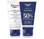 Eucerin UreaRepair Crema de Manos 5% Urea Duplo 2x75ml