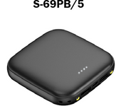 BATERÍA PORTATIL POWER BANK. 5000mAh. CARGA HASTA 2 DISPOSITIVOS. VOLTAJE 5V. CARGA RÁPIDA. LIGERA.