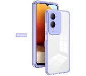 3 in 1 Full Body Protection Transparent Phone Case for VIVO V29 V27 V25E V25 Y75 Y55 Y36 Y33S Y30 Y22 Y21 Y17S Y16 Y02 T1X 5G 4G