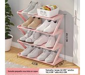 Simple z-shaped Fabric Dust-proof Shoe Rack Shoe Cabinet Household Multi-layer Space-saving Shoe Multi-functional Storage Rack