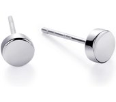 Pendientes de Plata de Ley para Mujer Chapado en oro Pequeño dot Cuadrado Estrella Corazón pendientes simples para Mujer (E_Square_Gold) A01 _ Dot_Silver