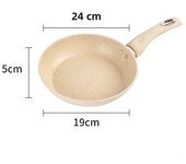 New Non-Stick Flat-Bottomed Pot Sauce Pans Japanese Jam Omelet Pot Maifan Stone Thick Frying Pan Egg Cooker Kitchen Accessorie