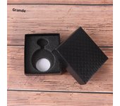 1pc Simple Pocket Watch Box Case Black Cardboard Cases Gifts Watch Leather Box