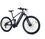 Moma Bikes Bicicleta Electrica, EMTB-27.5"PRO Full Suspension Central Motor, SHIMANO Altus 8v & Frenos Disco Hidráulicos, Bateria Integrada Ion Litio 48V 13Ah (Talla M-L)