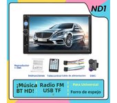 2Din Universal Car Radio 7 inch HD Touch Screen MP5 Multimedia Player Support Car-play Adnroid Auto Camera AUX USB BT TF