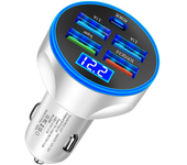4USB PD 250W Car Charger Type C Fast Charging QC 3.0 Auto Mobile Phone Adapter for iPhone Samsung Huawei Xiaomi