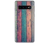 Tumundosmartphone Funda Gel Tpu para Samsung Galaxy S10 Plus diseño Madera 10 Dibujos
