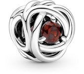 Pandora San Valentín  Charm Círculo Eternity Rojo 790065C06, para Mujer