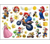 8styles Super Marios Bros Tattoo Stickers Luigi Yoshi Peach Toad Anime Figure Cute Sticker Toys Children Partys Gifts Supplies