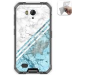 Tumundosmartphone Funda Gel Tpu para Ulefone Armor X6 diseño Mármol 02 Dibujos