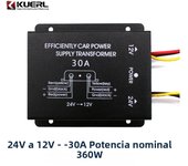 DC-DC 24V to 12V Power Supply Voltage Converter 10A 15A 20A 30A Step Down Module Adapter Efficiently Car Power Supply Transforme
