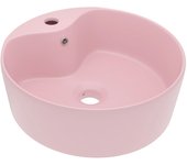 vidaXL Lavabo Lujo con Rebosadero Cerámica Mate 36x13 cm Tocador Color matte light blue,  matte dark blue,  matte white y mas