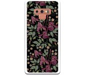 Funda compatible con Samsung Galaxy Note 9 - tatoo flores efecto bordado