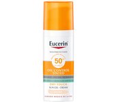 EUCERIN SUN GEL CREMA COLOR CLARO OIL DRY TOUCH FPS 50+ 50 ML PK