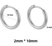 6pcs Stainless Steel Huggie Hoop Earrings Hypoallergenic Tiny Cartilage Hoop Round Earrings 2/2.5mm Width Korean Jewelry