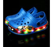 Summer Children Hole Sandals LED Lighted Flashing Light Shoes Boys Girls Beach Sandals Kids Breathable Fashion Sneakers