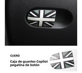 1PC Car Glove Box Handle Decorative Storage Box leather Sticker For MINI COOPER S For F55 F56 F57 F54 F60 Car Interior Stickers