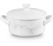 Mini cocotte cerámica White Marble de Le Creuset ¡Edición Limitada!