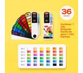 Folding Solid Watercolor Set with Water Brush Pen 18/24/36/42 Colors Watercolor Pigment Solid Painting Pigment Set Students