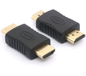 Adaptador recto HDMI TIPO A macho - macho 19 pines