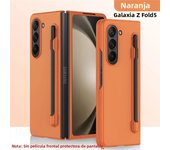 Luxury Skin Feel Slim Case for Samsung Galaxy Z Fold 6 5 4 Stylus Pen Slot Holder Plastic Fold Shockproof Protection Hard Cover