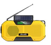 IPX5 impermeable múltiple de la emergencia solar de la mano de la manivela de la Radio de 5000 mAh