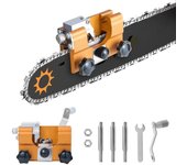Afilador de motosierra, kits de plantilla de afilado de cadena de motosierra con 3 rebabas de carburo, se adapta a todo tipo de motosierras, herramienta portátil de afilado de motosierra con manivela