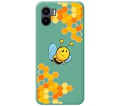 Funda Silicona Líquida Verde compatible con Xiaomi Redmi A2 diseño Abeja Dibujos