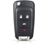 KEYYOU 1PCS Flip Remote Car Key For Chevrolet Cruze Epica Lova Camaro Impala Fit Astra J Corsa E Insignia Zafira C 2 3 4 5BT