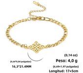 Hollow Chinese Knot Charms Bracelets Witch Knot Chain Bracelet Women Men Vintage Love Jewelry Gifts