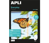 Apli Papel Fotografico Everyday A4 180gr - Acabado Brillante - 100 Hojas