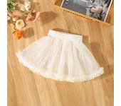 Summer new girls' baby skirt Pommel Skirt Lace pleated lace flower embroidery sweet Princess skirt Light cake skirt