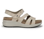 Fluchos YAGON F1478 Sandalia Beige - Sandalias Clásicas Mujer - Suela Flexible - Frente | Fluchos